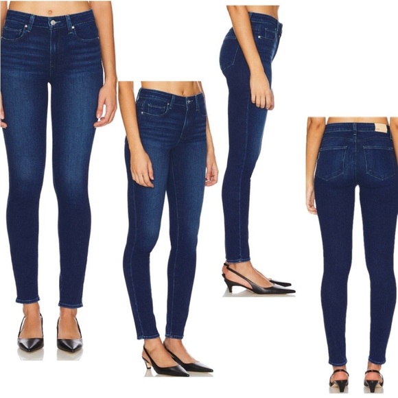 Paige Hoxton Ultra Skinny Jeans Dark Wash Size 33 - Picture 1 of 9